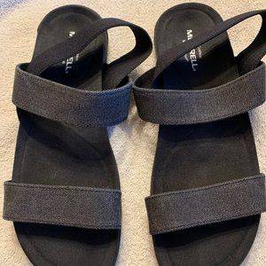 Merrell Sandals, Black/Gray, Size 9